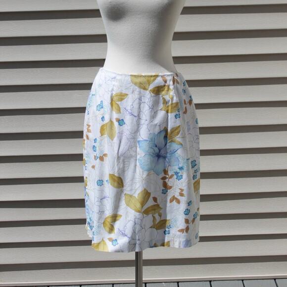 Crossing Pointe Women's Cotton Spring Floral Skirt Lightweight Fairycore Size 10 - Picture 4 of 12